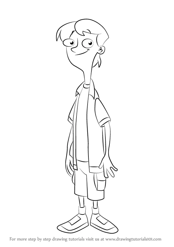 Learn How to Draw Jeremy Johnson from Phineas and Ferb (Phineas and