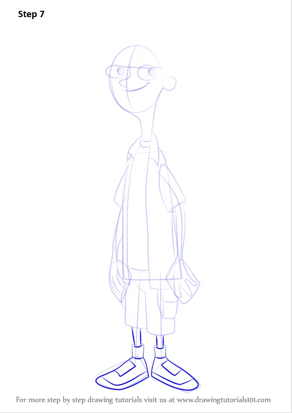 Step by Step How to Draw Jeremy Johnson from Phineas and Ferb