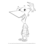 How to Draw Phineas Flynn from Phineas and Ferb