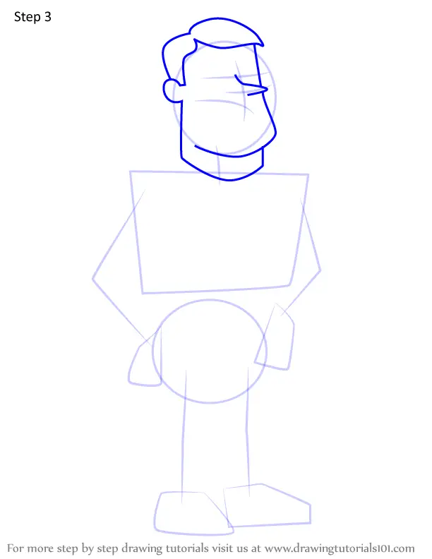 Learn How To Draw Roger Doofenshmirtz From Phineas And Ferb Phineas And Ferb Step By Step 0606