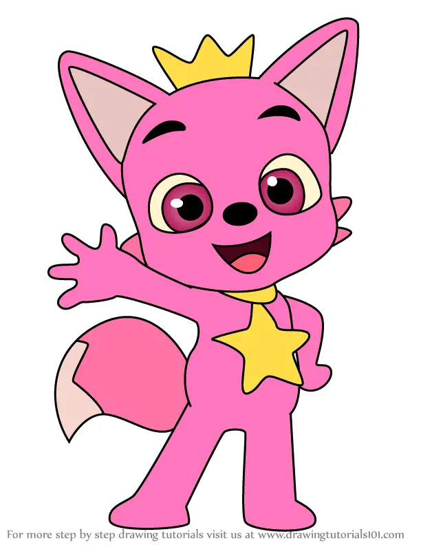 Step by Step How to Draw Pinkfong from Pinkfong