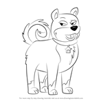 How to Draw Agent Ping from Pound Puppies