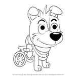 How to Draw Axel from Pound Puppies