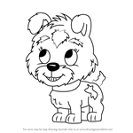 How to Draw Buttercup from Pound Puppies