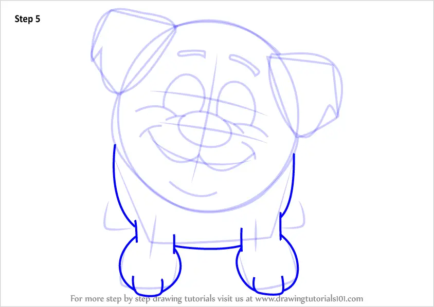 Learn How to Draw Chubbers from Pound Puppies (Pound Puppies) Step by ...