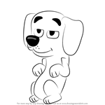 How to Draw Cinnamon from Pound Puppies