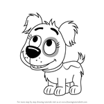 How to Draw Dinky from Pound Puppies
