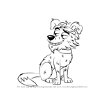 How to Draw Doggy Lama from Pound Puppies