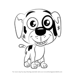 How to Draw Greasy from Pound Puppies