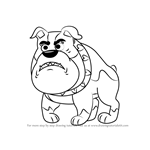 How to Draw Miss Stiffwhiskers from Pound Puppies