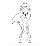 How to Draw Mr. Nut Nut from Pound Puppies