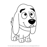 How to Draw Nougat from Pound Puppies