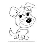 How to Draw Pepper from Pound Puppies