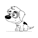 How to Draw Pupster from Pound Puppies