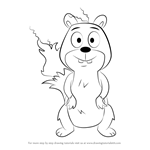 How to Draw Sparky from Pound Puppies