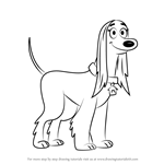 How to Draw Twiggy from Pound Puppies