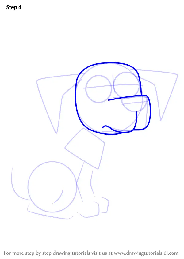 Step by Step How to Draw Yipper from Pound Puppies ...