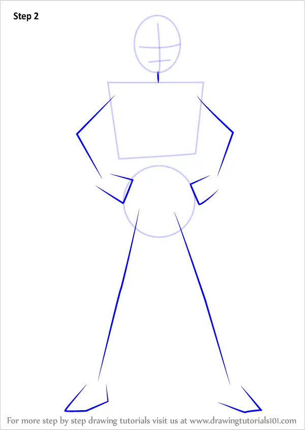 Learn How To Draw Blue Ranger From Power Rangers Power Rangers Step