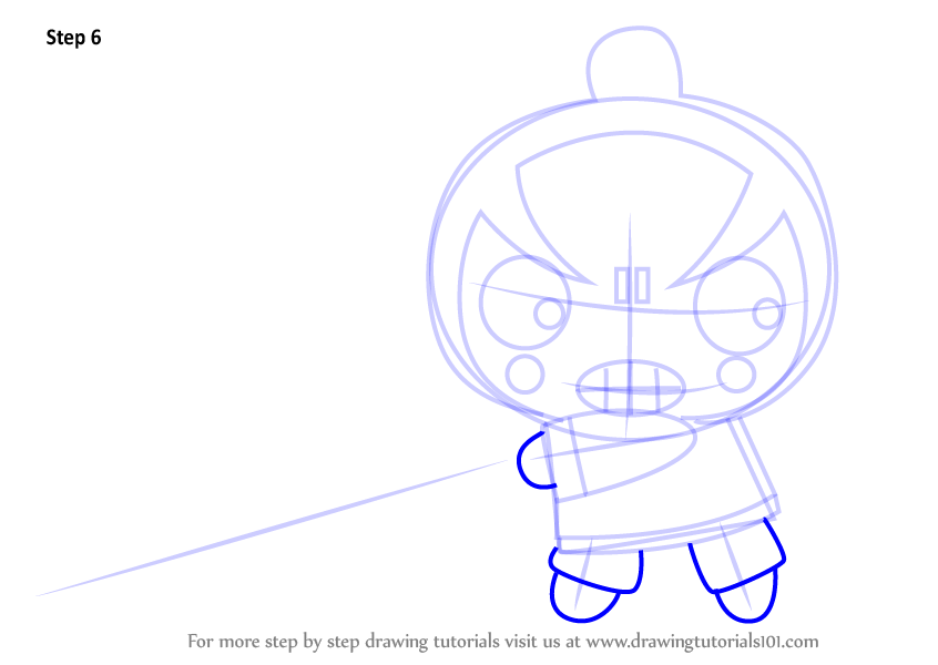 Learn How to Draw Chang from Pucca (Pucca) Step by Step : Drawing Tutorials