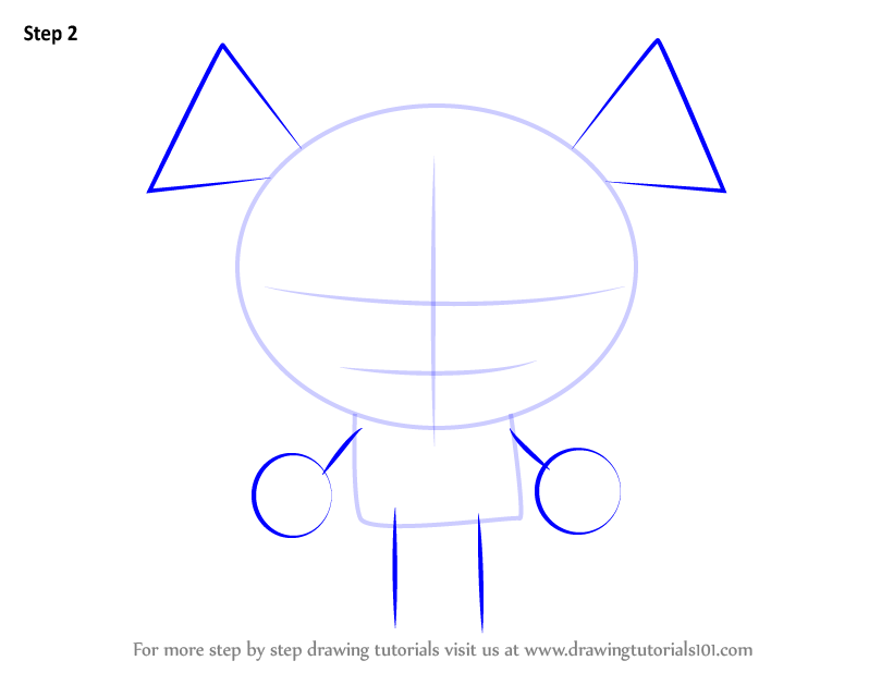 Learn How to Draw Garu from Pucca (Pucca) Step by Step : Drawing Tutorials