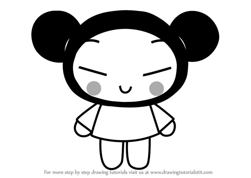 Step by Step How to Draw Pucca from Pucca