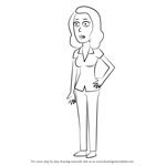 How to Draw Beth Smith from Rick and Morty