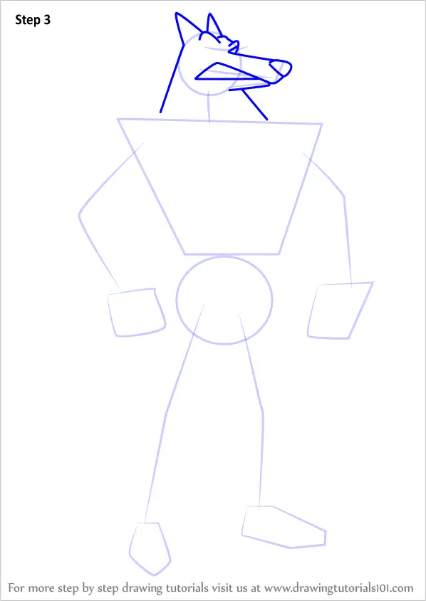 Step by Step How to Draw Blitz from Road Rovers