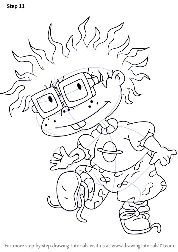 Learn How to Draw Chuckie from Rugrats (Rugrats) Step by Step Drawing