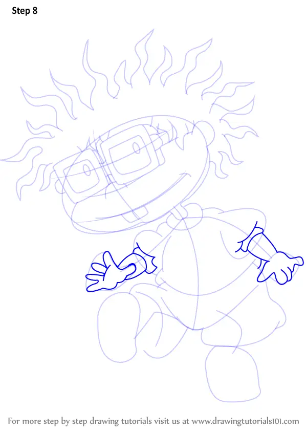 Learn How to Draw Chuckie from Rugrats (Rugrats) Step by Step Drawing