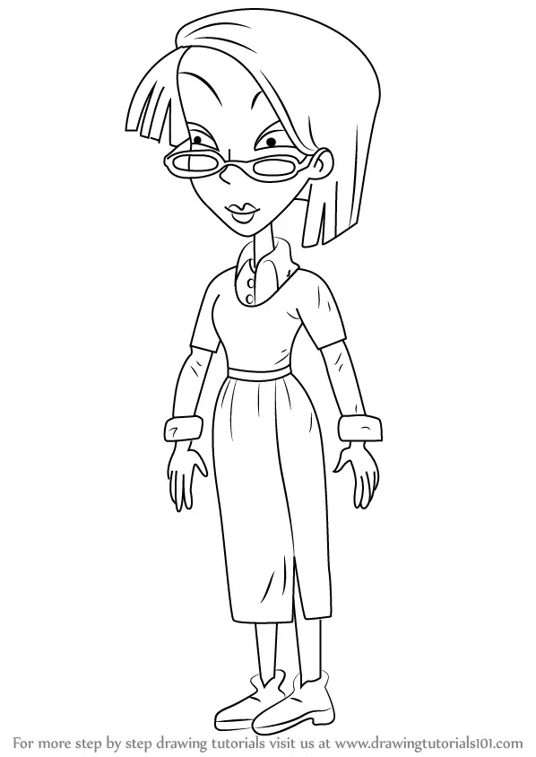 Learn How to Draw Kira Finster from Rugrats (Rugrats) Step by Step