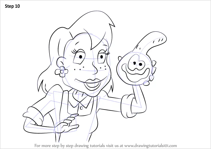 Step By Step How To Draw Melinda Finster From Rugrats 8268 | The Best ...