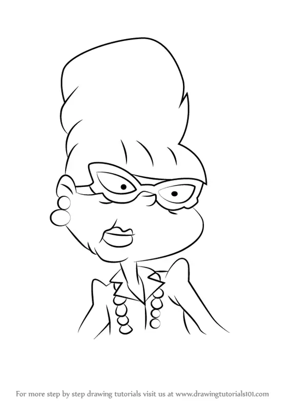 Learn How to Draw Miriam Pickles from Rugrats (Rugrats) Step by Step ...