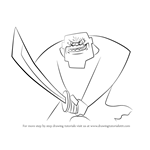 How to Draw The Guardian from Samurai Jack