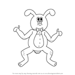How to Draw Huggle Bunn from Sanjay and Craig