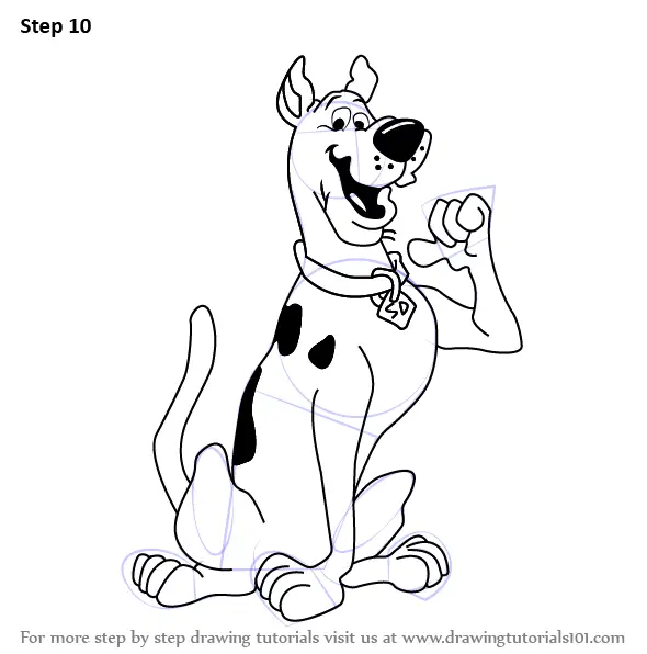 Learn How to Draw ScoobyDoo from ScoobyDoo (ScoobyDoo) Step by Step