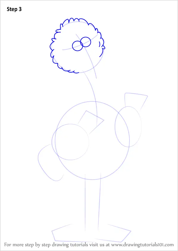 Learn How to Draw Big Bird from Sesame Street (Sesame Street) Step by