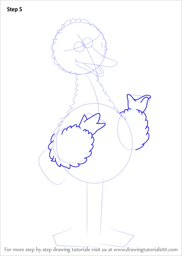 Learn How to Draw Big Bird from Sesame Street (Sesame Street) Step by