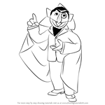 How to Draw Count von Count from Seasame Street
