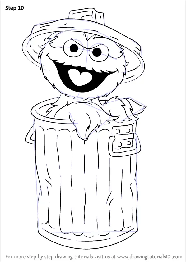 Learn How to Draw Oscar the Grouch from Sesame Street (Sesame Street