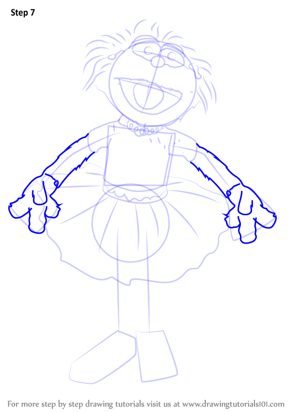 Learn How to Draw Zoe in Tutu Dress from Sesame Street (Sesame Street