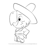How to Draw Parroting Pedro from Sheriff Callie's Wild West