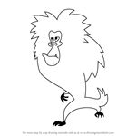 How to Draw Baboon from Skunk Fu!