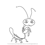 How to Draw Mantis from Skunk Fu!