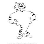How to Draw Tiger from Skunk Fu!