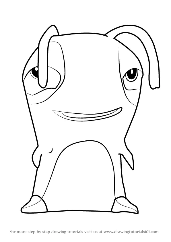 14. How to Draw Flopper from Slugterra. 