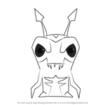 How to Draw Nightgeist from Slugterra
