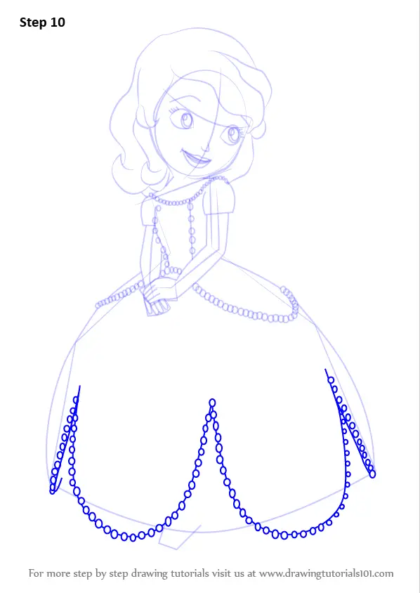 Learn How to Draw Princess Sofia from Sofia the First (Sofia the First