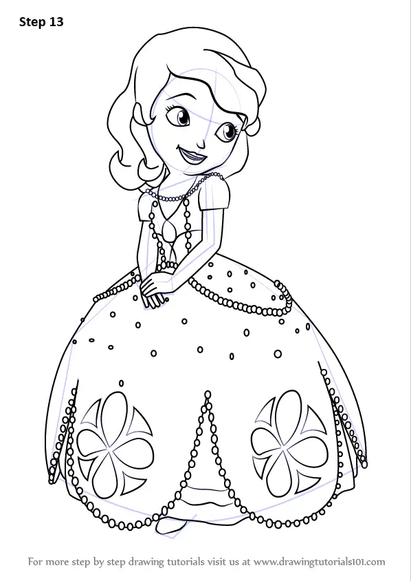 Learn How to Draw Princess Sofia from Sofia the First (Sofia the First
