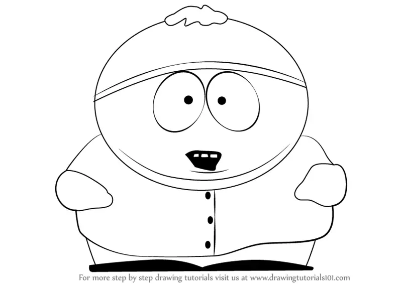 Step 1. How to Draw Eric Cartman from South Park. 