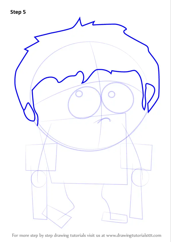 Step by Step How to Draw Jimmy Valmer from South Park